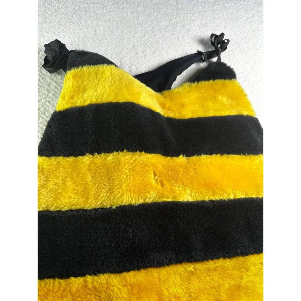 Bumble Bee Costume with Hood Kids Yellow Black Halloween Cosplay‎